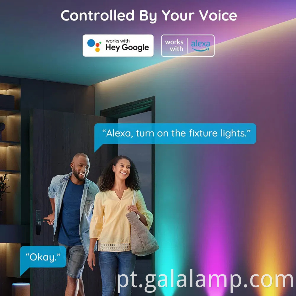 Inteligência de graffiti LED, sincronização musical, luzes multicoloridas Wi-Fi